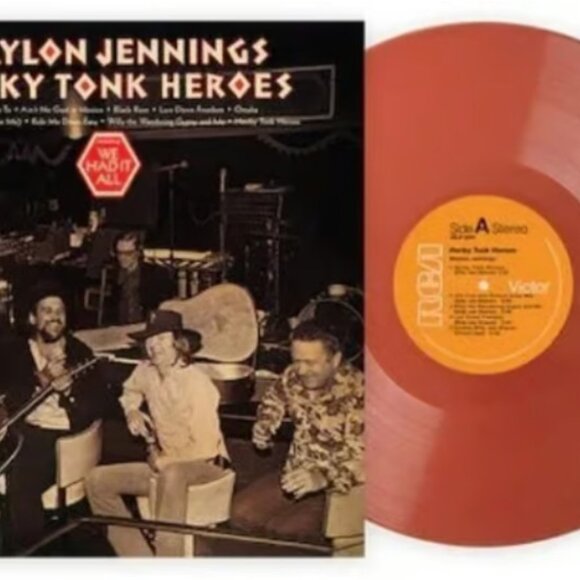 Waylon Jennings Honky Tonk Heroes LP ~ Exclusive 180g Colored Vinyl ~ Brand New! - Picture 1 of 2
